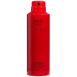 perry ellis 360 red deodorizing body spray for men 6 oz : 170 ml